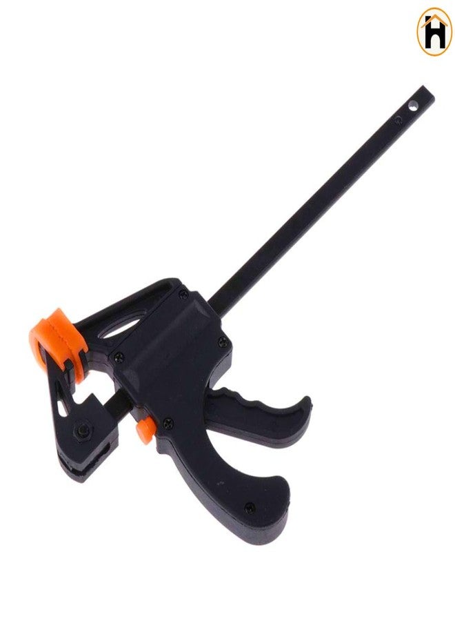 Homdum Quick Grip Bar Clamp for Woodworking - One-Handed Release F Type Ratchet, 150 x 60 mm (6 Inch) - Durable Nylon Handle & Scratchproof Rubber Grip (Pack of 1) - Image 2